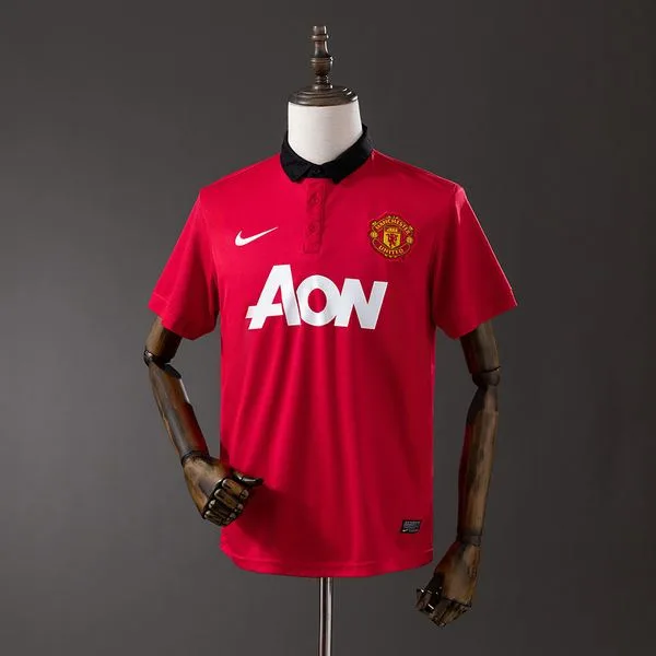 Camiseta de fútbol Manchester United 2013/14 LOCAL MANGA CORTA VERSION FAN
